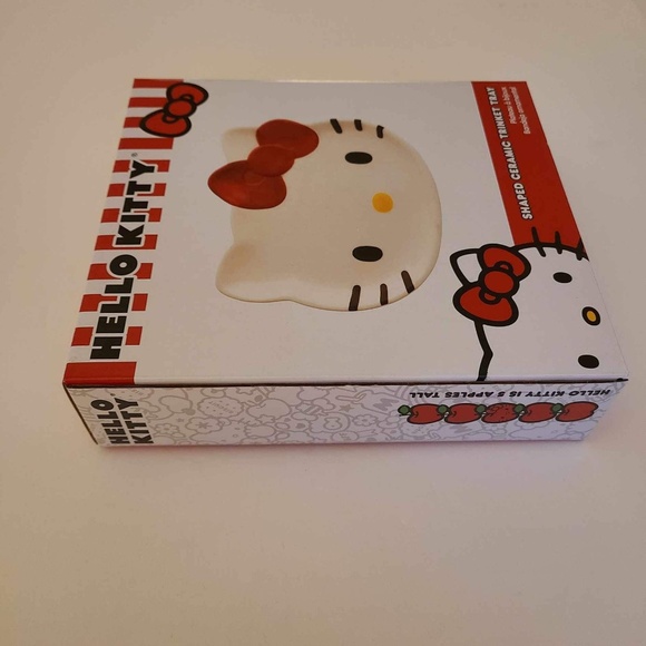 Hello Kitty Ceramic Trinket Tray Shaped Brand New - Picture 8 of 12